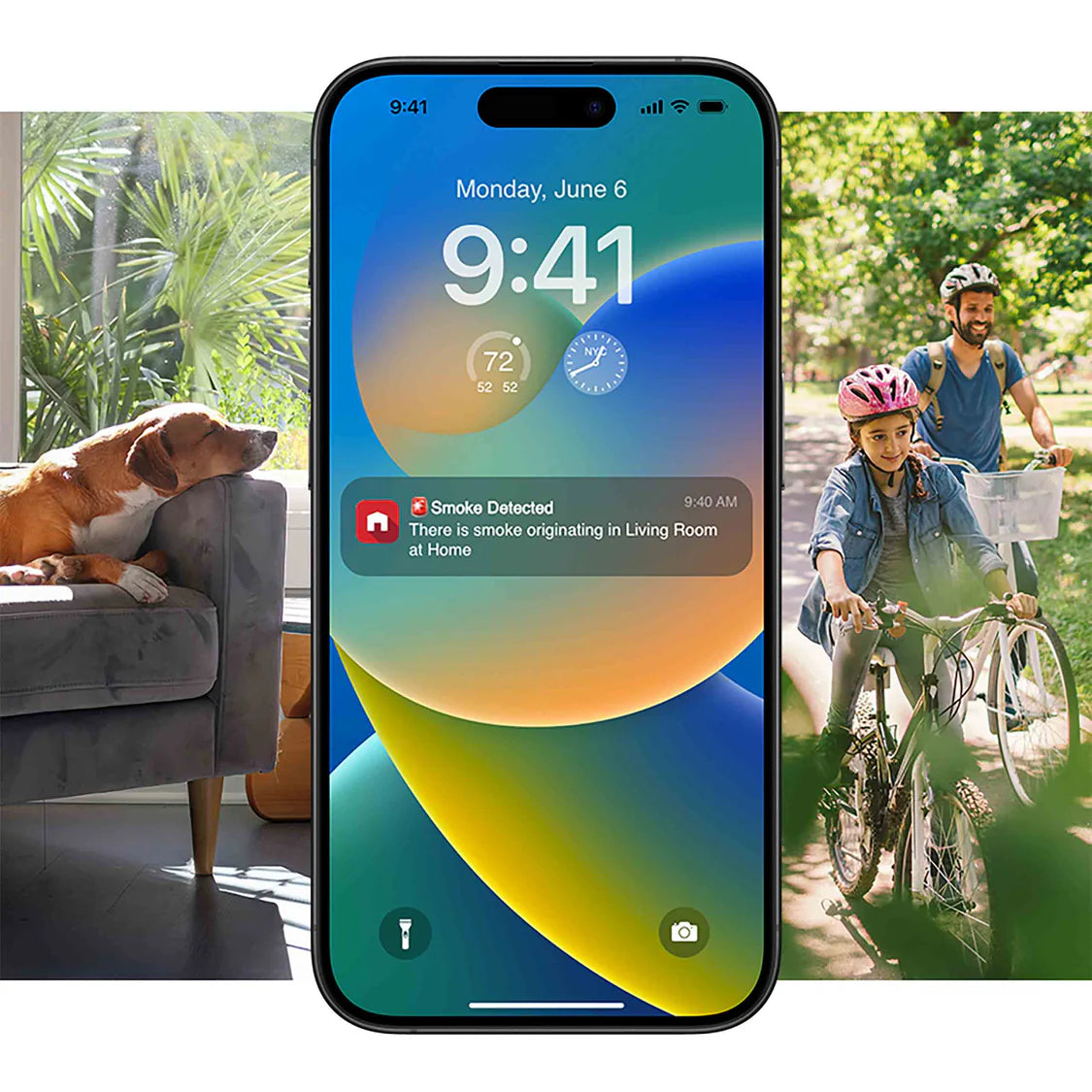 SC5 Battery-Powered Smart Smoke + CO Alarm, CR123A Lithium, 2-in-1, Nest/Google Compatible