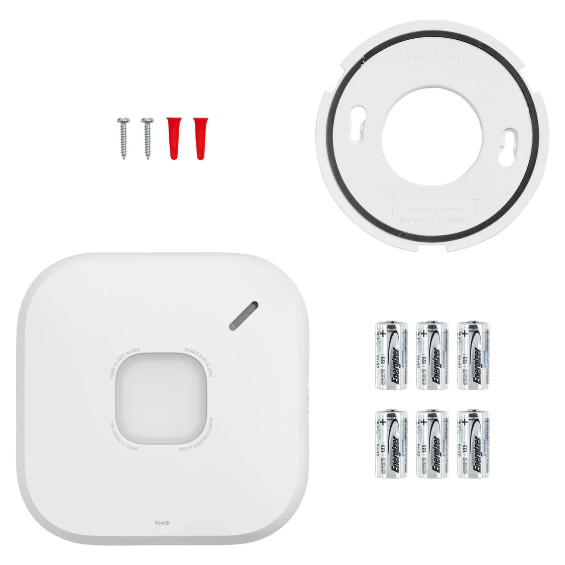 SC5 Battery-Powered Smart Smoke + CO Alarm, CR123A Lithium, 2-in-1, Nest/Google Compatible
