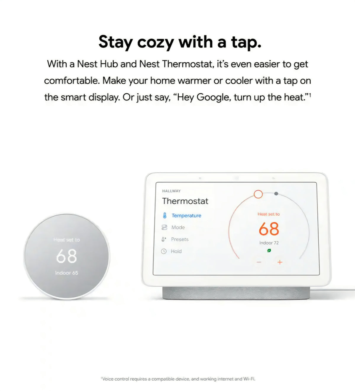 Google Nest Thermostat - Smart Programmable Wi-Fi GA01334-US - Snow