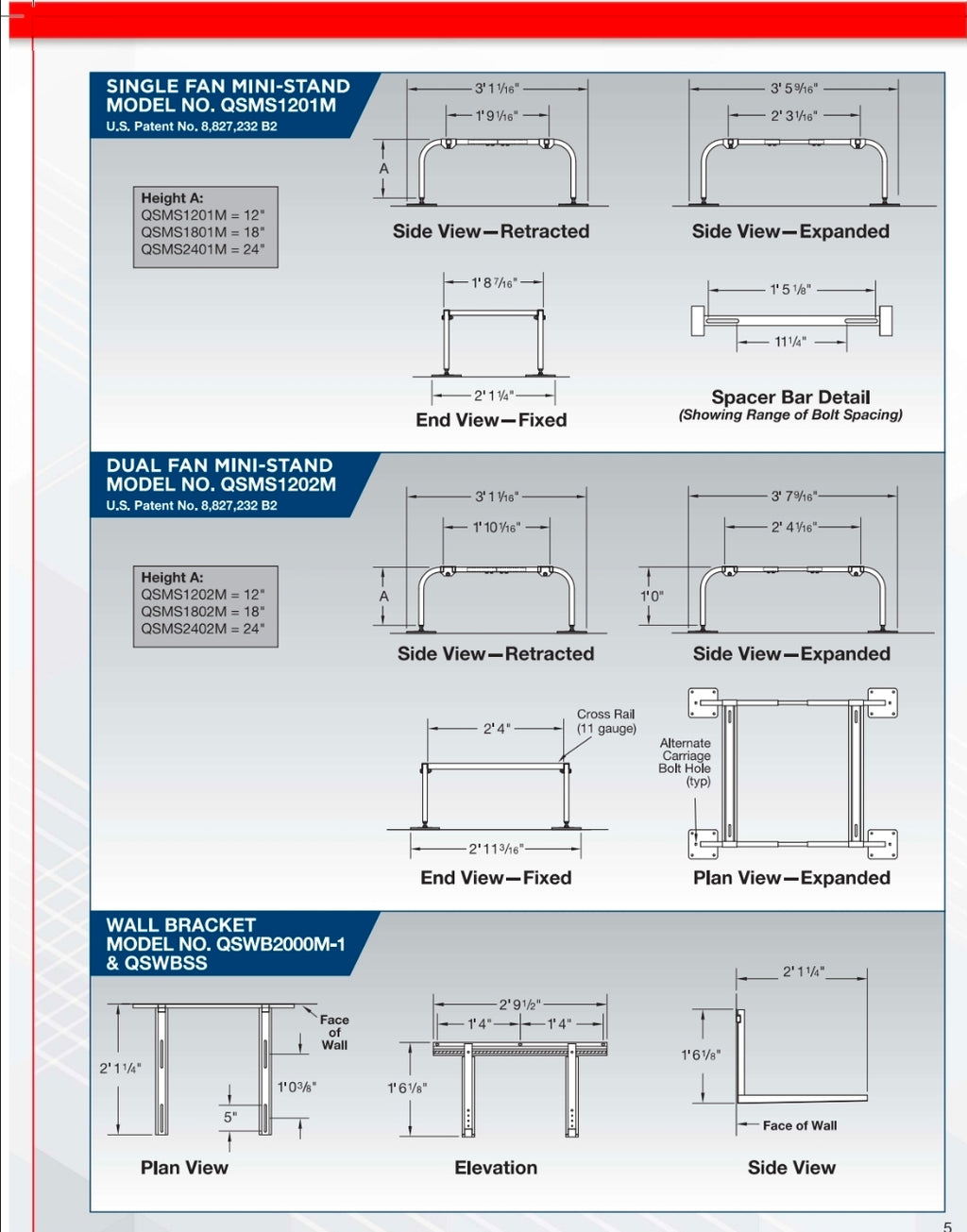 12in Tall Mini-Split Stand, Steel
Item#: QSMS1201