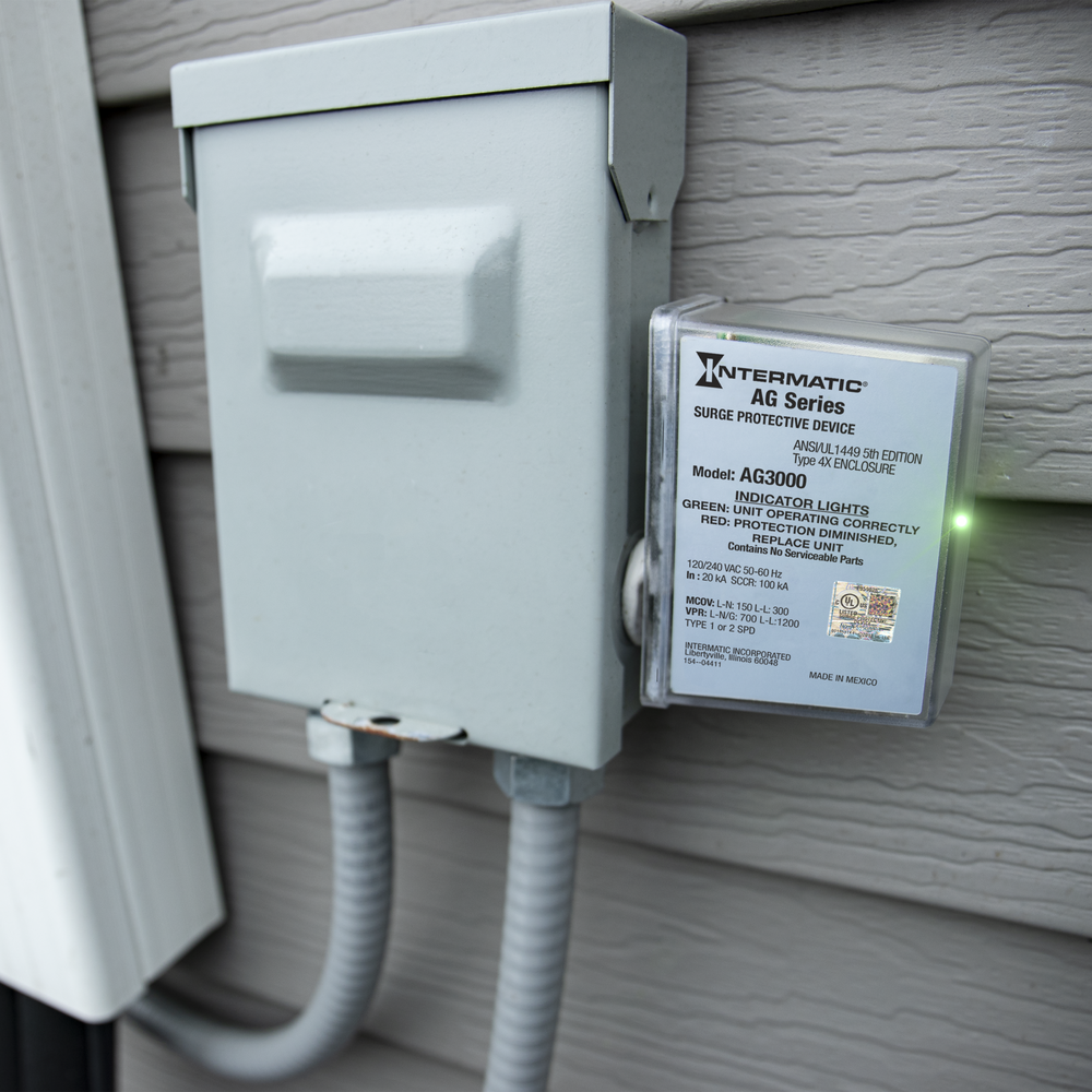 AG3000 Surge Protective Device, 3-Mode, 120/240 VAC 1Ph, Type 1 or Type 2, Outdoor, Connected Equipment Warranty 3yr $7,500