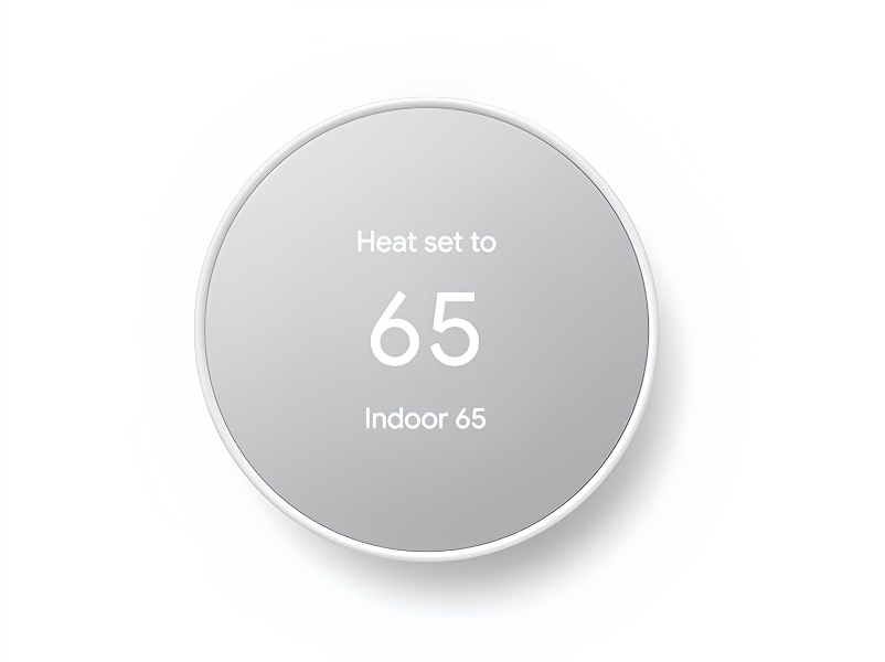 Google Nest Thermostat - Smart Programmable Wi-Fi GA01334-US - Snow